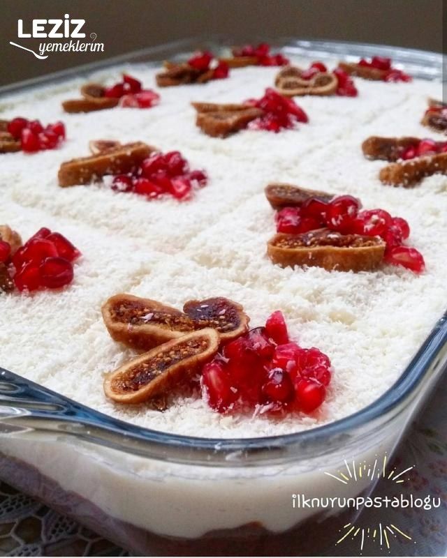 İncirli Muhallebili Pasta