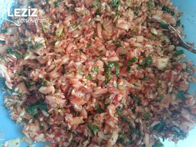 Zeytinyağlı Yaprak Sarma (Bulgurlu Ve Pirinçli)