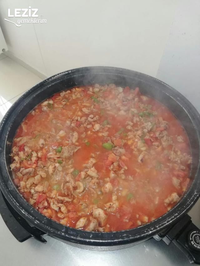Pizza Tavasında Tavuk Pirzola Saç Kavurma