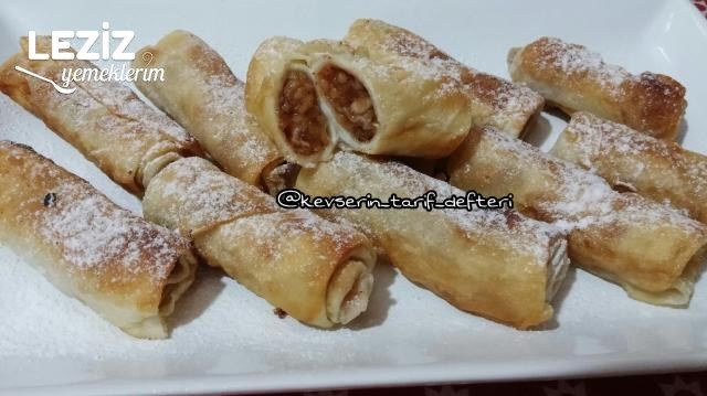 Elmalı Cevizli Rulo Börek Tarifi