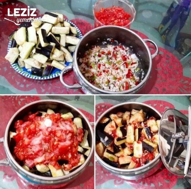 5 Dakikada Pişen Düdüklüde Patlıcan Yemeği