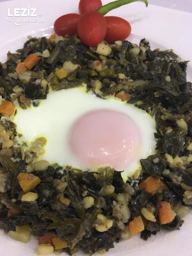 Yumurtalı Kereviz Yaprağı Yemeği