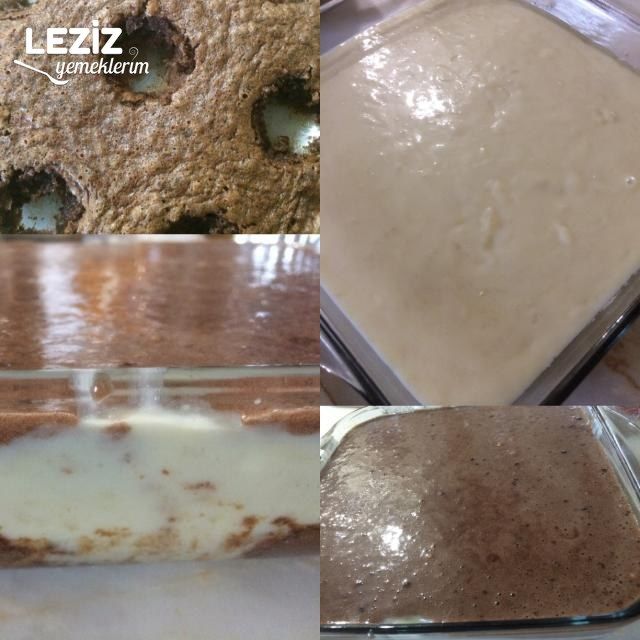 Nefis Muhallebi Dolgulu Kek
