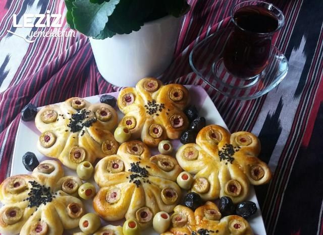 Zeytinli Papatya Poğaça
