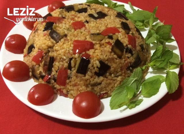 Patlıcanlı Bulgur Pilavı Tarifi