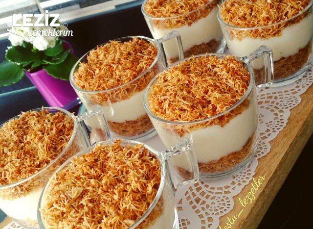 Çıtır Kadayıflı Muhallebi