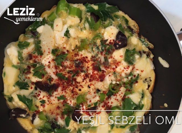 Yeşil Sebzeli Omlet