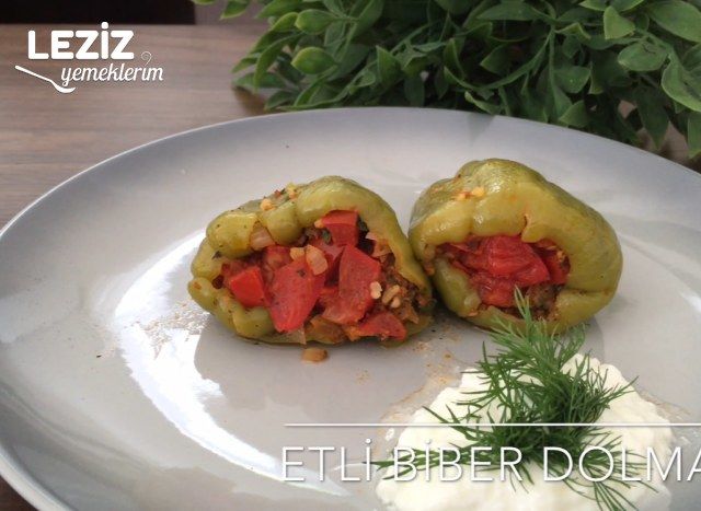 Etli Biber Dolması Yapımı