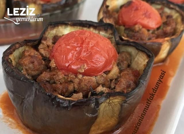 Fırında Bostan (Tombul) Patlıcanlı Karnıyarık
