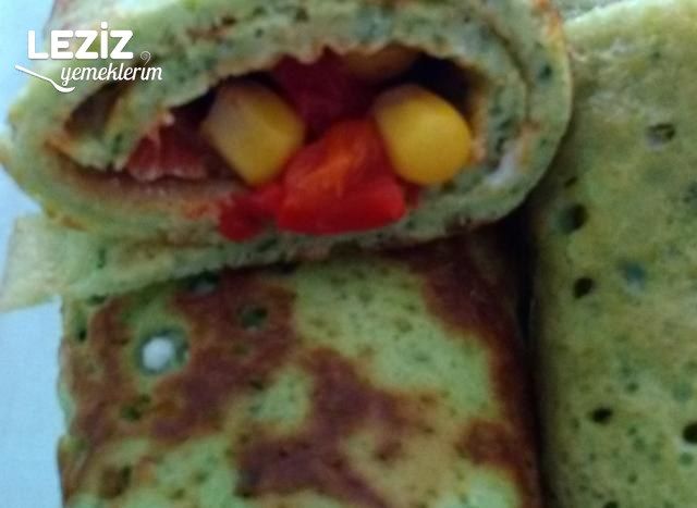 Ispanaklı Krepte Sarma Salata