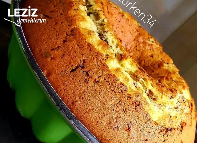 Gerçek Çikolata Parçalı  Kek  (Kabarmalara Doymayan)