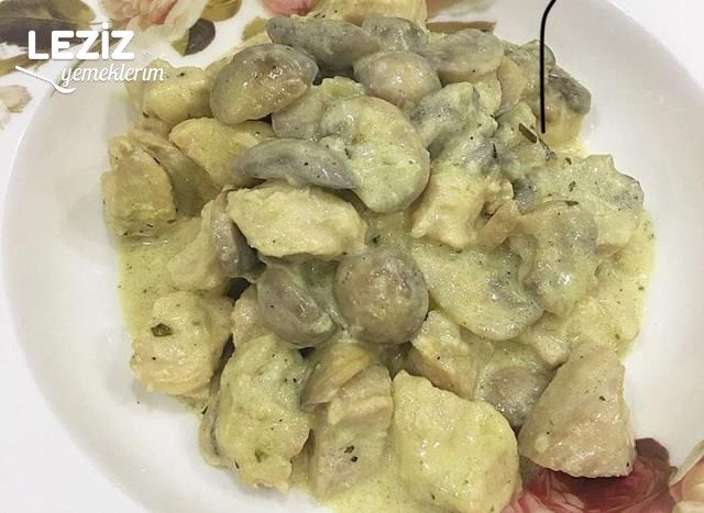 Kremalı Mantarlı Tavuk Sote
