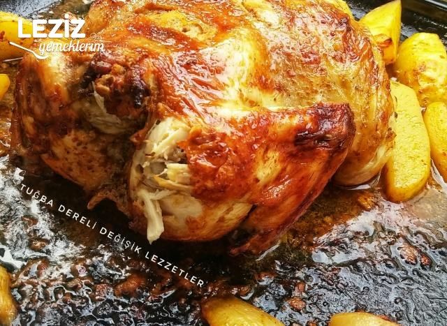 Fırında Nar Gibi Kızarmış Tavuk