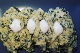 Ispanaklı Yoğurtlu Patates