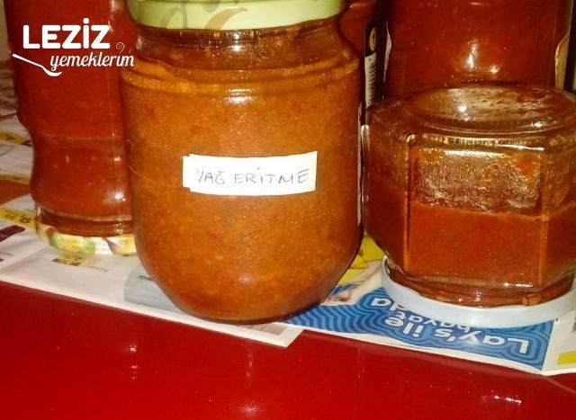 Yağ Eritmek İçin Domates Biberli Karışım