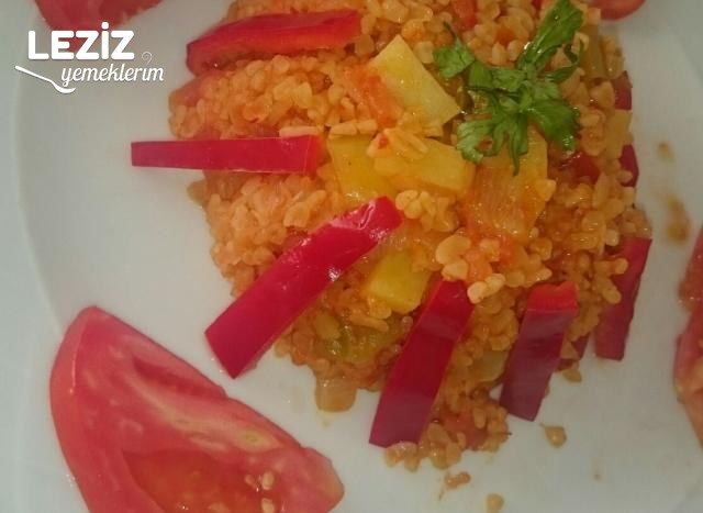 Sebzeli Bulgur Pilavı Yapımı