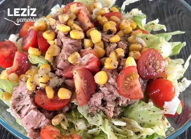 Ton Balıklı Yeşil Salata