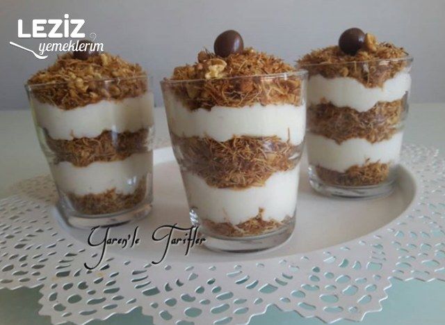 Kadayıflı Muhallebi Tatlısı