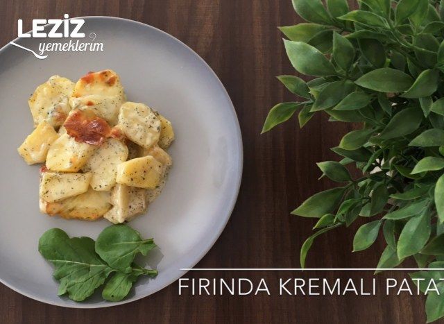 Fırında Kremalı Patates