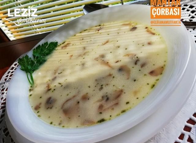 Nefis Kremalı Mantar Çorbası