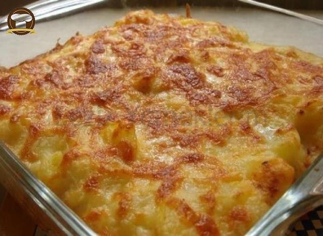 Fırında Peynirli Patates