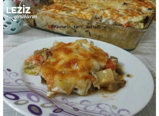 Fırında Bol Sebzeli Graten (Hiç Kızartmadan)