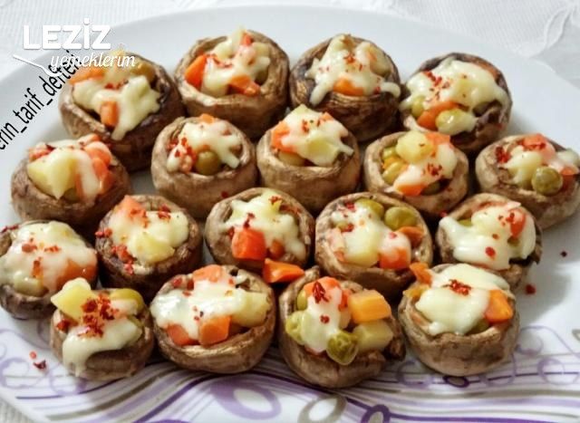 Kaşarlı Garnitürlü Mantar Dolması