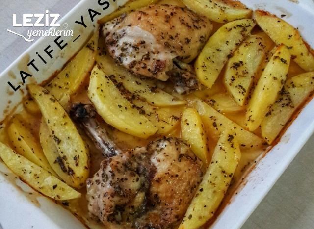 Fırında Mayonez Kekik Soslu Tavuk Pirzola
