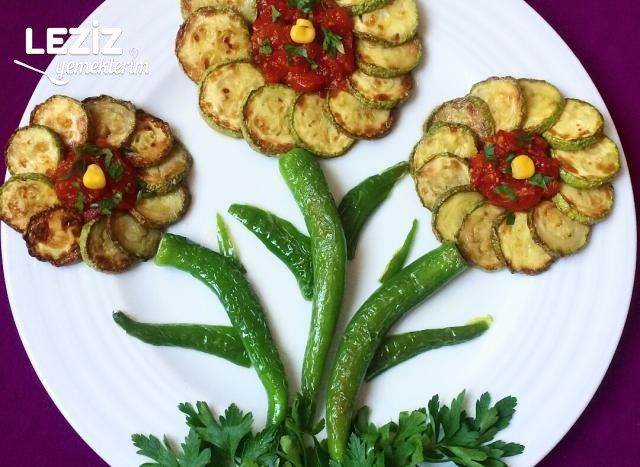 Domates Soslu Kabak Kızartma