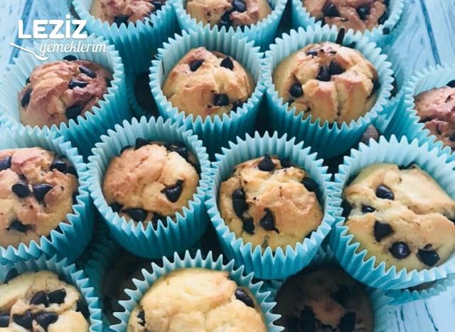 Muffin Kalıbında İki Renkli Kek
