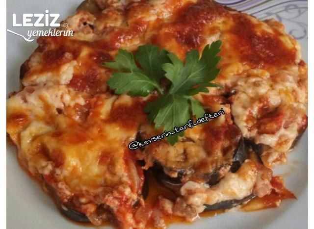 Fırında Nefis Patlıcan Graten (Kızartmadan)
