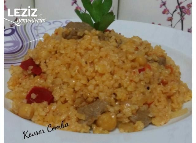Etli Nohutlu Bulgur Pilavı Tarifi