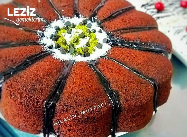 Çaylı Çikolatalı Pamuk Kek
