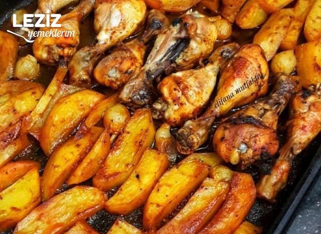 Mangal Tadında Fırın Tavuk