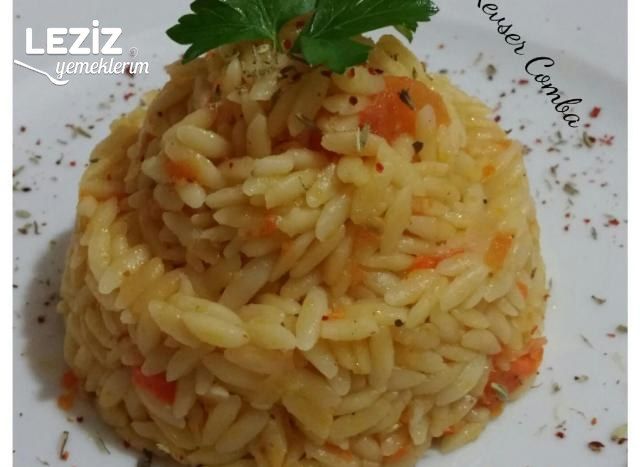 Domatesli Havuçlu Arpa Şehriye Pilavı