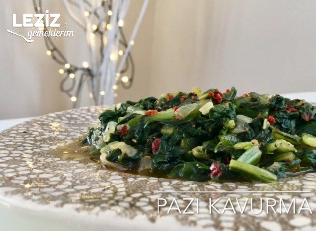 Pazı Kavurma Yapılışı