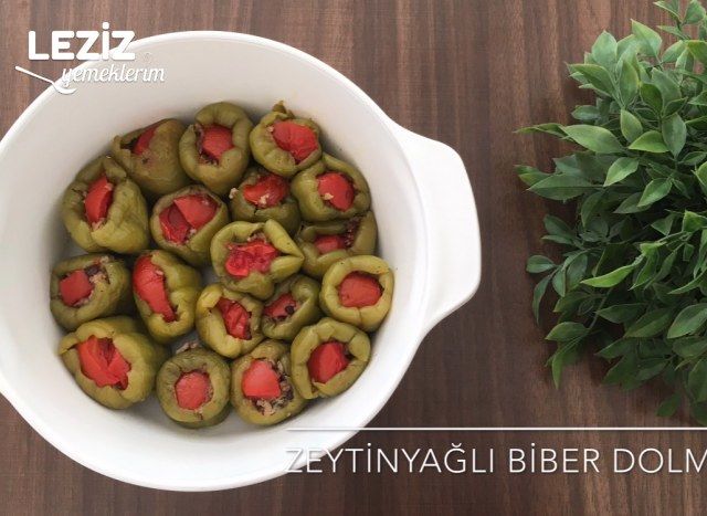 Zeytinyağlı Biber Dolması (Videolu)