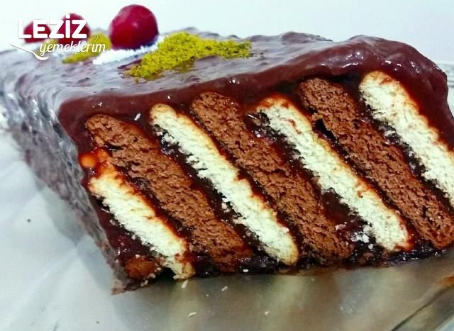İki Renkli Bisküvi Pastası Tarifi