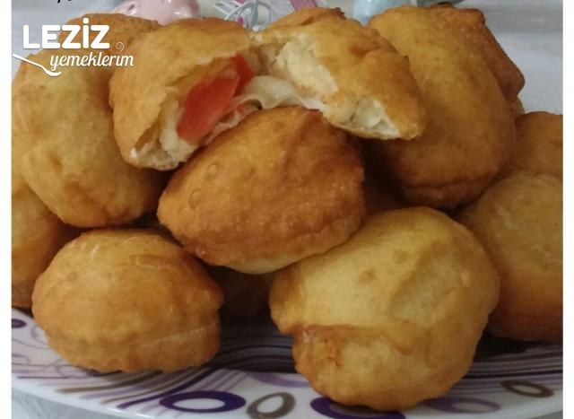 Şipşak Domatesli Kaşarlı Pişi (Yağ Çekmeyen)