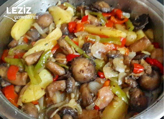 Patatesli Mantar Kavurması