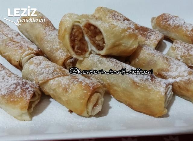 Elmalı Cevizli Rulo Börek Tarifi