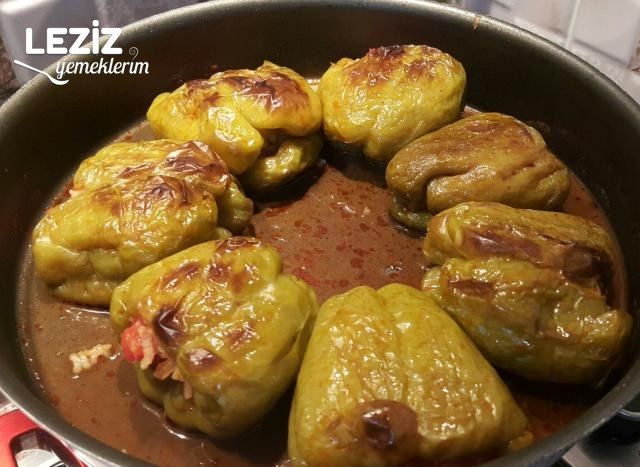 Fırında Biber Dolması Tarifi