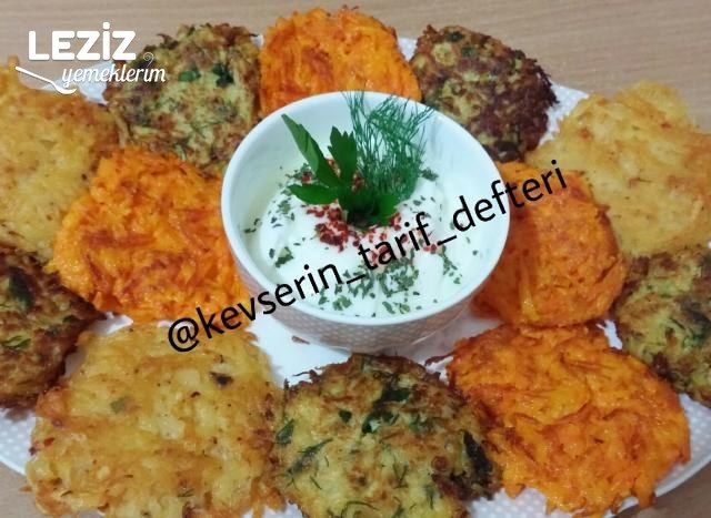 Kabak Havuç Patates Mücver