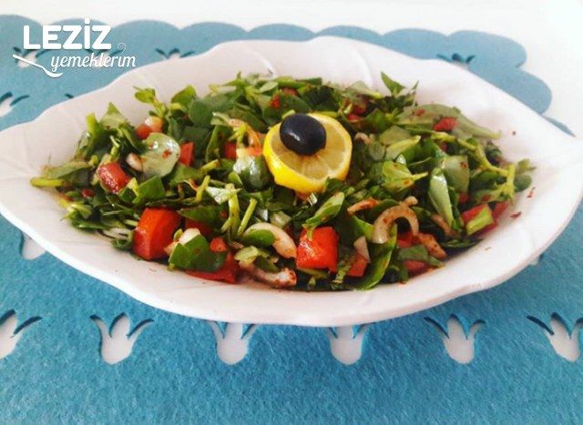Semiz Otu Salatası Nasıl Yapılır