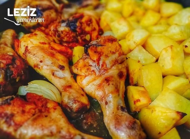 Fırında Tavuk But Ve Patates