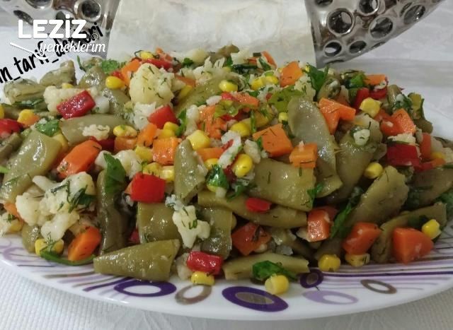 Taze Fasülye Salatası (Harika Lezzet)