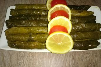 Zeytinyağlı Yaprak Sarma (Bulgurlu Ve Pirinçli)