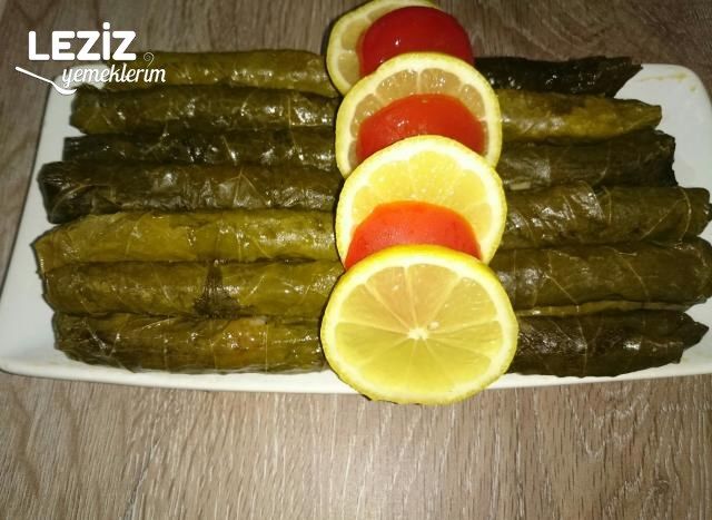 Zeytinyağlı Yaprak Sarma (Bulgurlu Ve Pirinçli)