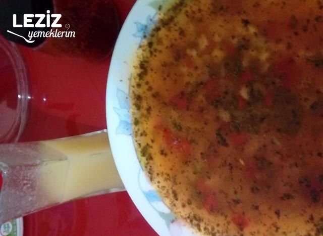 Nefis Erişte Çorbası (Kesme, Çorbalık Erişte)