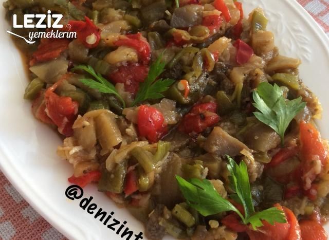 Köz Patlıcan Biber Kavurması